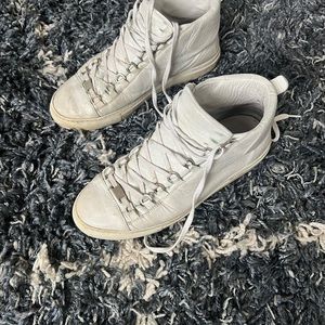 Balenciaga Arenas - Men's White High-Top Sneakers